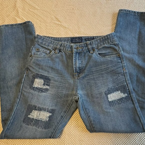 Lucky Brand Jeans Billy Straight Patchwork Jeans - Picture 4 of 5